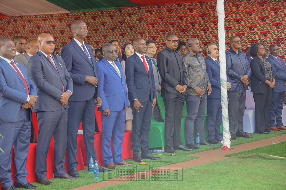 MHE. GELASIUS G. BYAKANWA, BALOZI WA TANZANIA NCHINI BURUNDI AKIWA KWENYE MKUTANO MKUU MAALUMU (SPECIAL CONGRESS) WA CHAMA TAWALA NCHINI BURUNDI.